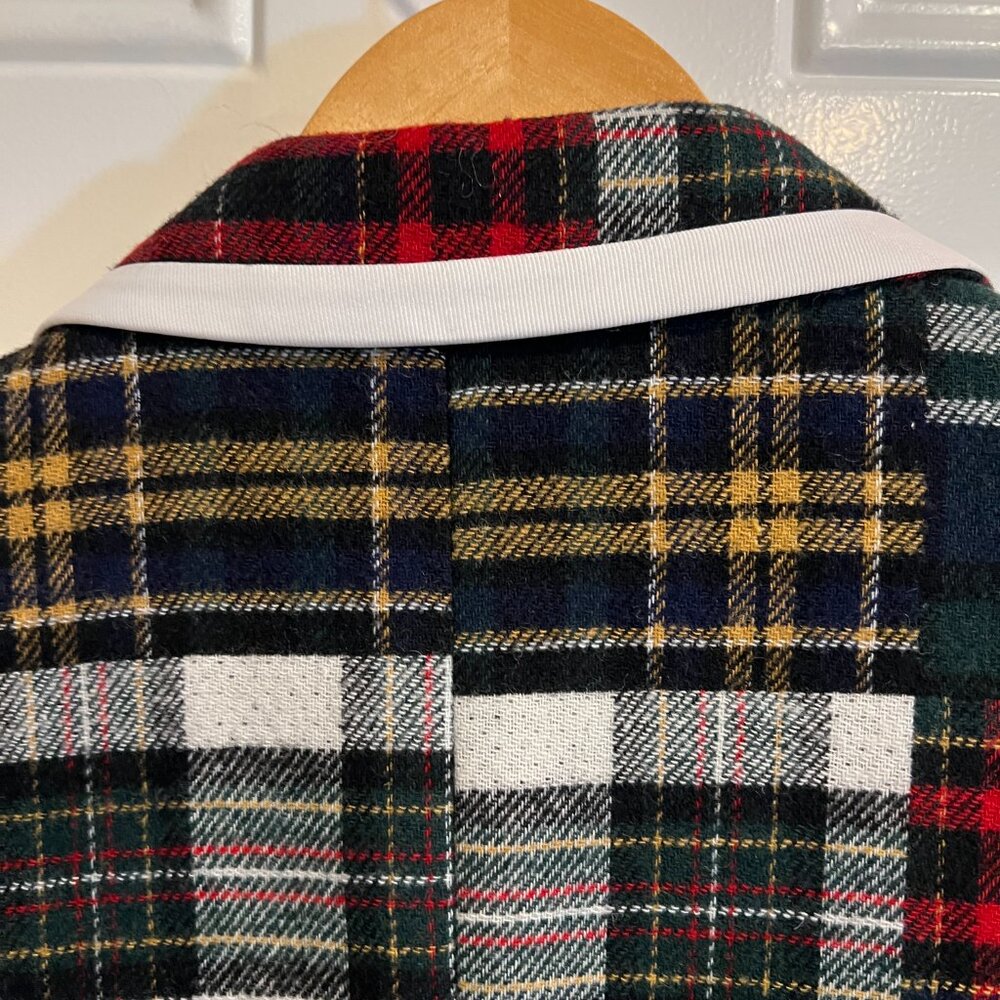 Banana Republic Multi-Colored Patchwork Plaid Woo… - image 6